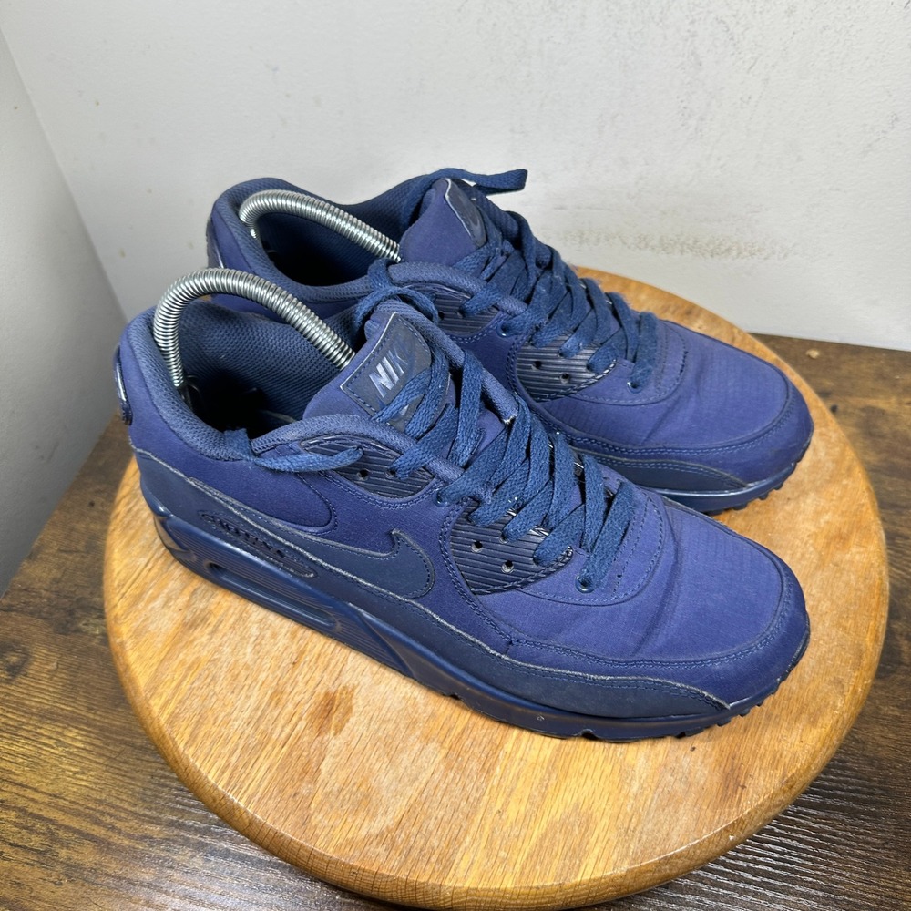 Nike Air Max 90 Essential Midnight Navy Mens Shoes 537384-419 Size 9.5